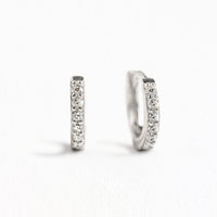 Pave Huggie Earrings