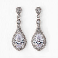 Sarina CZ Drop Earrings