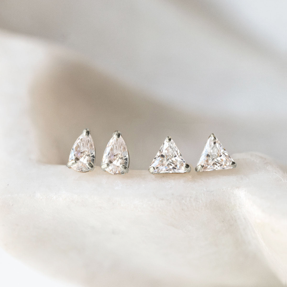 Tiny Pear Studs