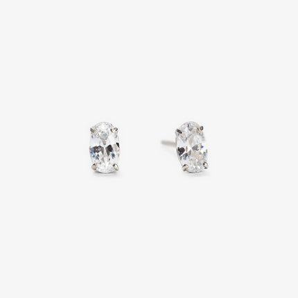 Gold Diamond Earrings, 14K Gold Bar Stud Earrings – AMYO Jewelry