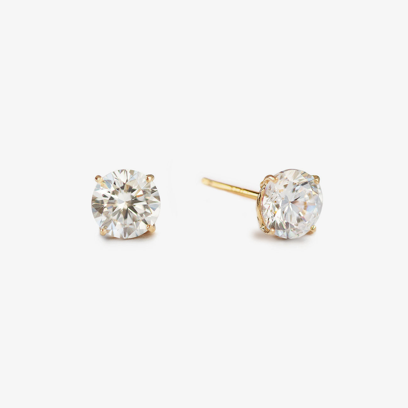 White Sapphire Studs