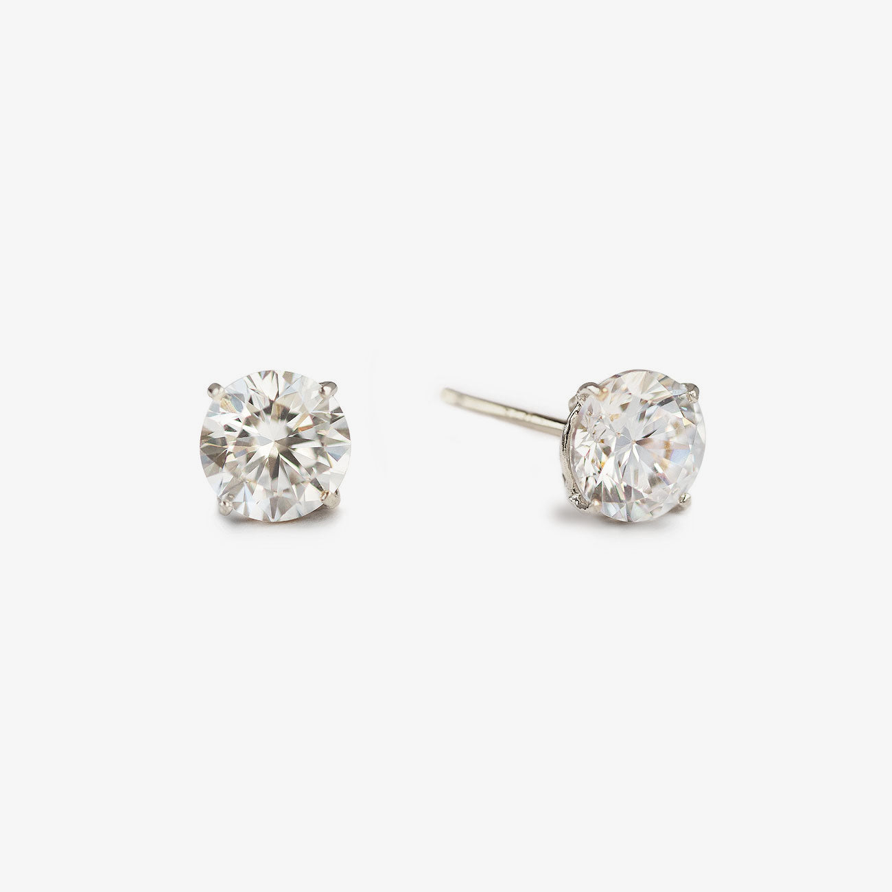 White Sapphire Studs - Main Image