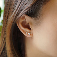 Princess Cut Studs