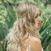 Boho Crystal Leaf Hair Vine