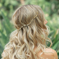 Boho Crystal Leaf Hair Vine