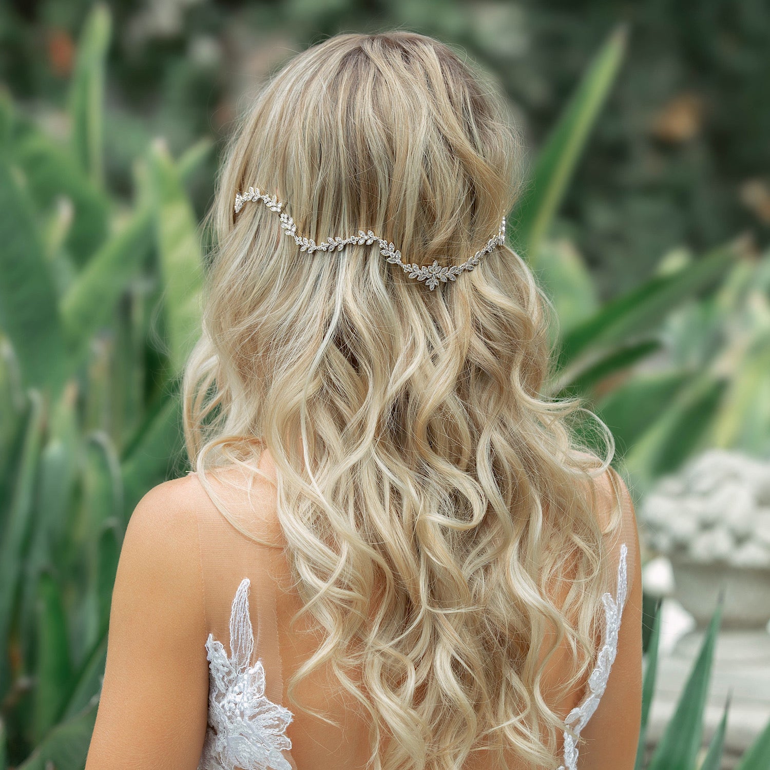 Boho Crystal Leaf Hair Vine