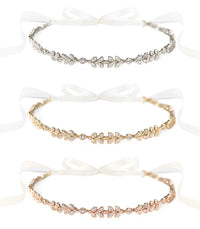 Monet Floral Headpiece with Ribbon Tie - Amy O. Bridal