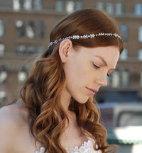 Boho Leaf Headband with Ribbon