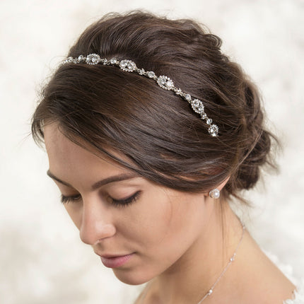 Jules Swarovski Headband with Ribbon