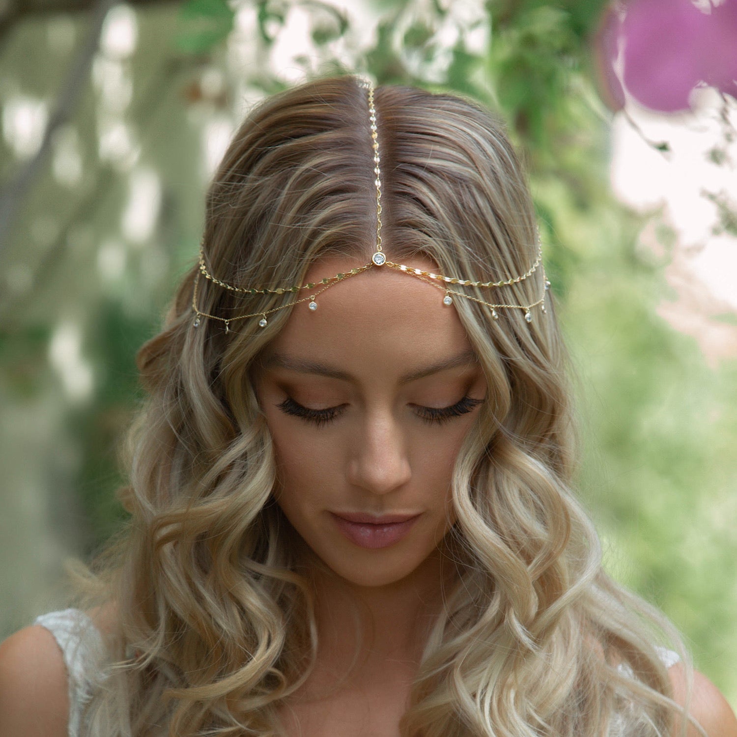 Dakota Crystal Chain Headpiece