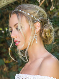 Jolie Vintage Pearl Long Drop Earrings - Amy O. Bridal