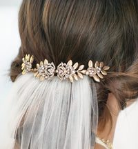 Naya Floral Hair Comb - Amy O. Bridal