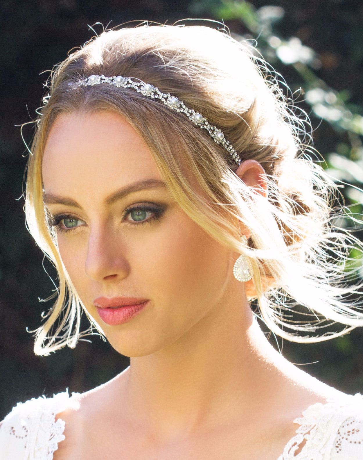 Pearl Bridal Headband  Pearl Headpiece, Classic Hair Piece – AMYO Bridal