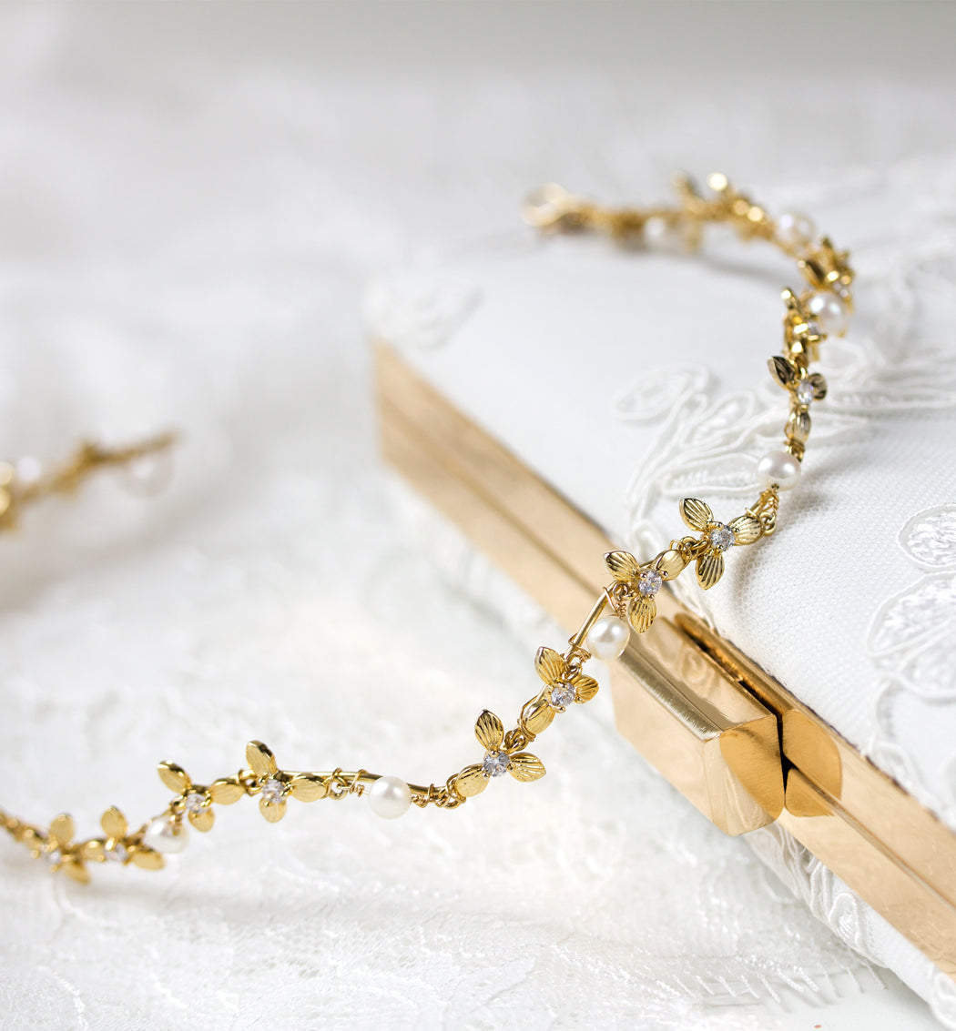 Meadow Pearl Headband - Amy O. Bridal