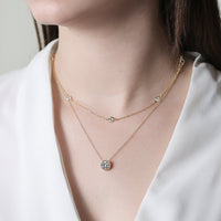 Sophia Round Layered Necklace - Amy O. Bridal