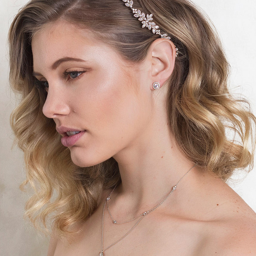 Sophia Halo Stud Earrings