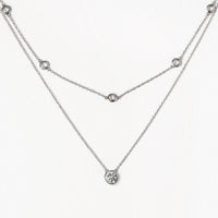 Dakota Crystal Layered Necklace - Amy O. Bridal