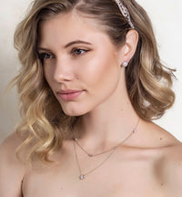 Dakota Crystal Layered Necklace - Amy O. Bridal