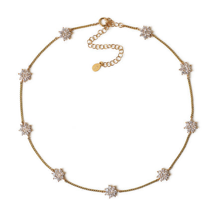 Fleur Crystal Choker Necklace