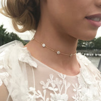 Fleur Crystal Choker Necklace - Amy O. Bridal