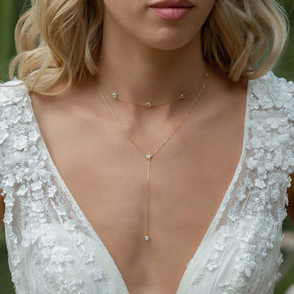 Dainty Pearl Choker, Rose Gold Necklace, Bridal Wedding Jewelry – AMYO  Bridal