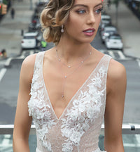 Dakota Choker Lariat Necklace - Amy O. Bridal