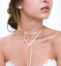 Monet Floral Choker Necklace - Amy O. Bridal