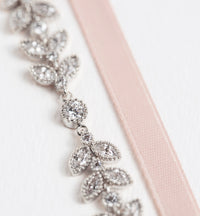 Monet Floral Headpiece with Ribbon Tie - Amy O. Bridal