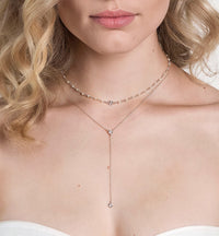 Dakota Crystal Lariat Necklace - Amy O. Bridal