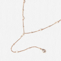 Perla Y Lariat Necklace