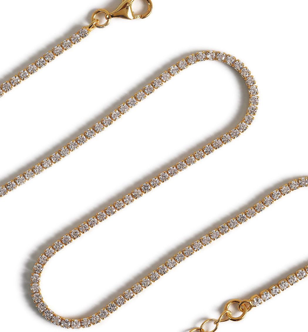 Dainty Crystal Line Choker