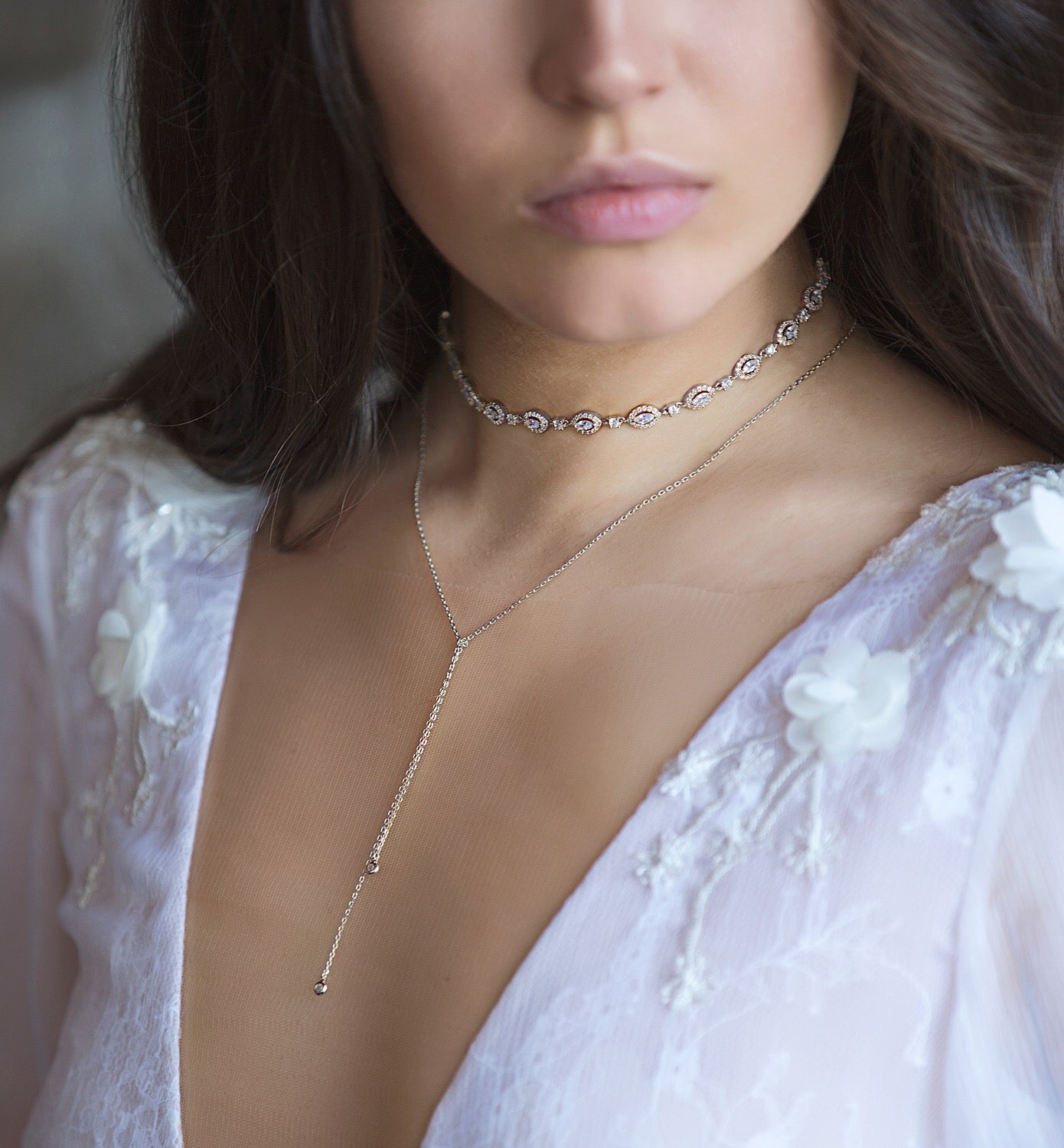 civile støj mangel Choker Necklace, Crystal Necklace, Bridal Necklace | Wedding Jewelry – AMYO  Bridal