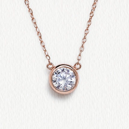 Dakota Solitaire Crystal Pendant Necklace