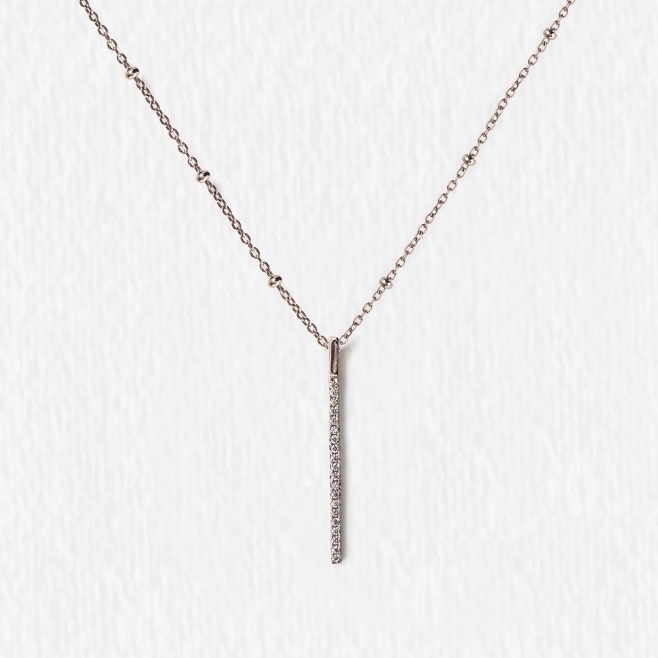 Bar Bead Chain Necklace