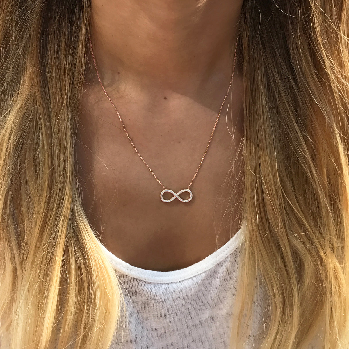 Crystal Infinity Necklace