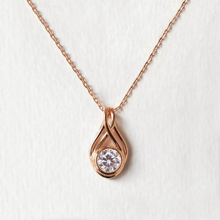 Crystal Drop Pendant Necklace