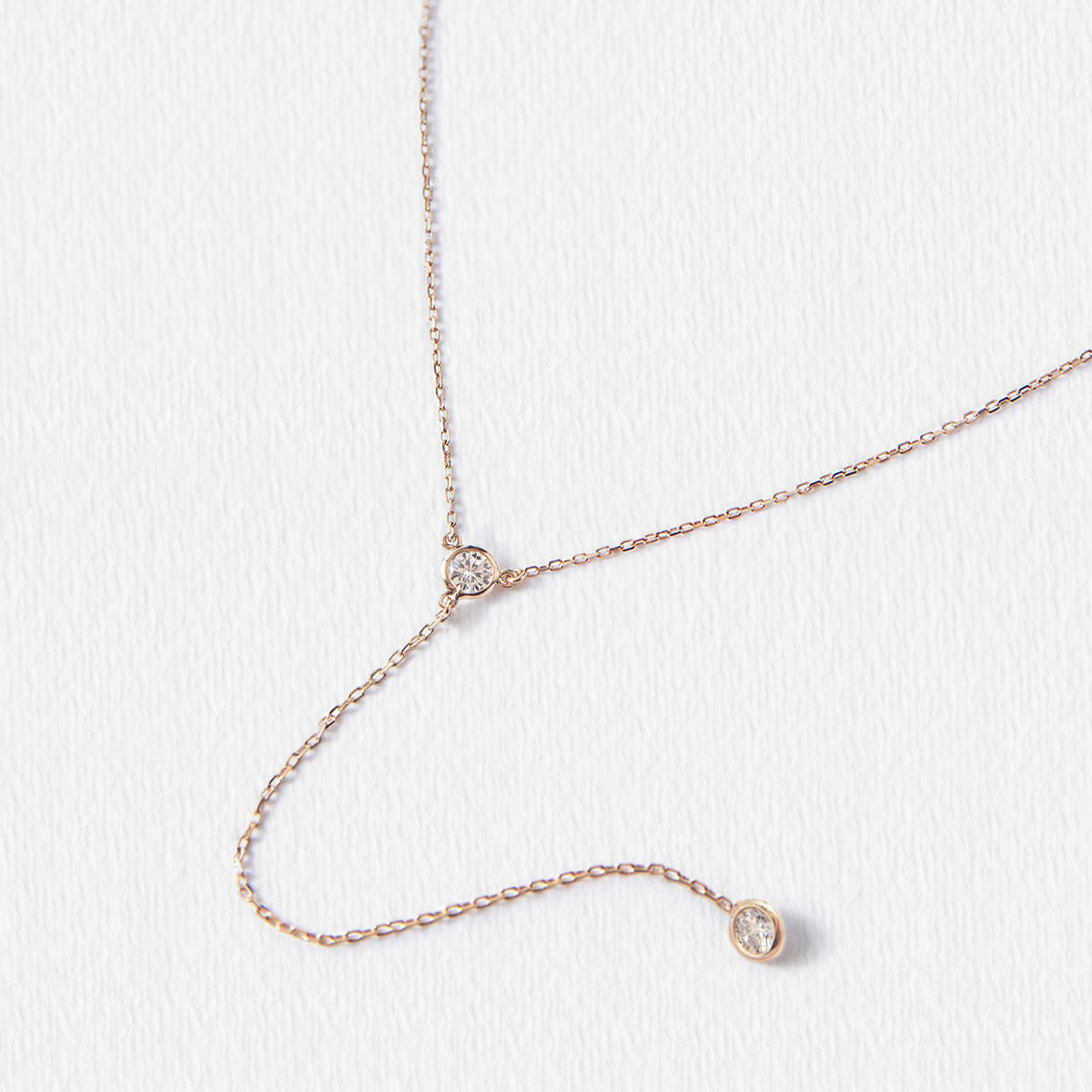 Diamond Lariat Necklace - 14k Yellow Gold | Moyer Fine Jewelers