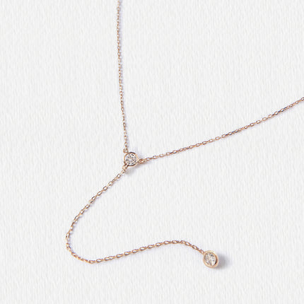 Rose gold lariat on sale