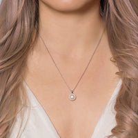 Freshwater Pearl Halo Necklace