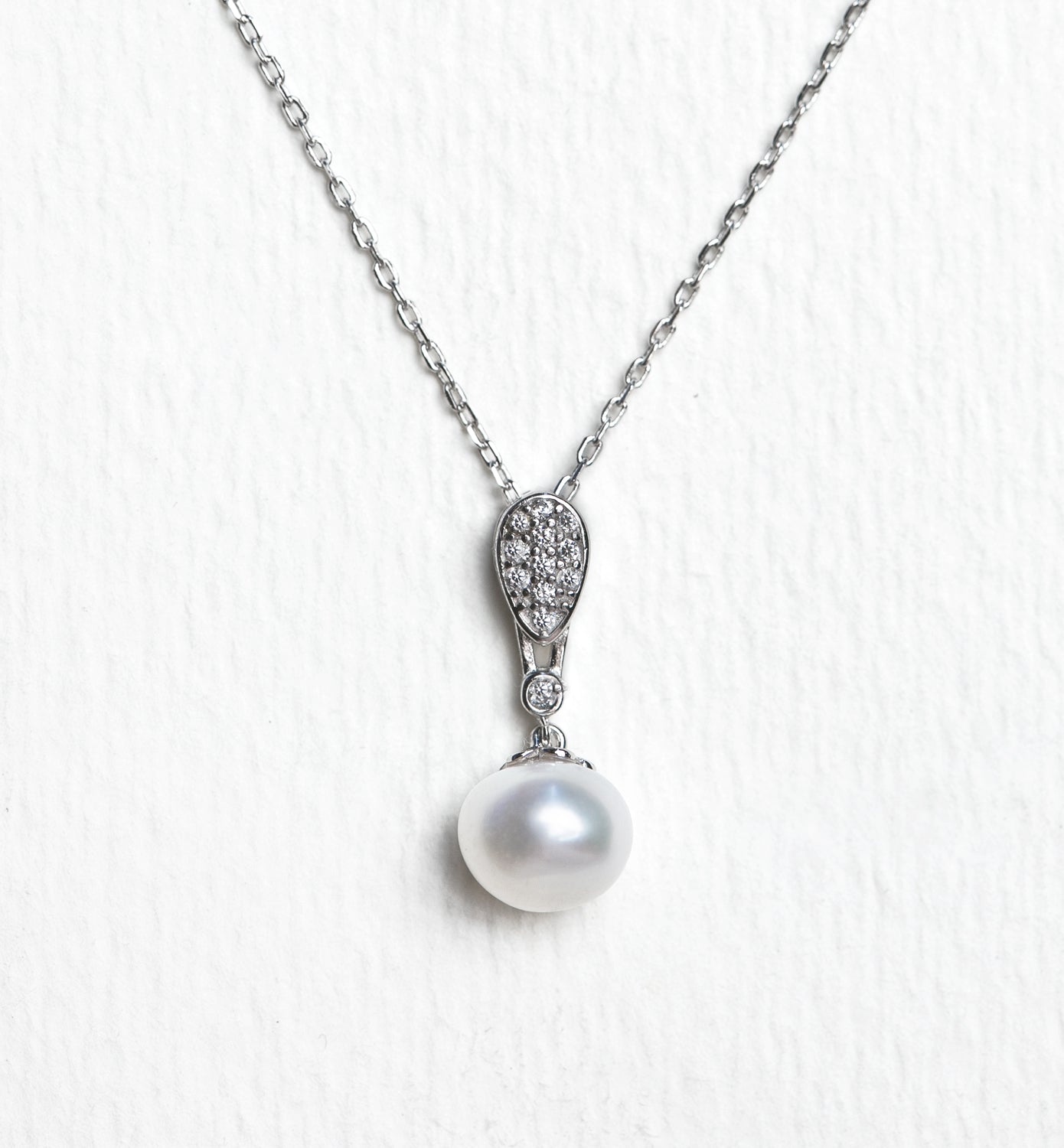 Freshwater Pearl Pendant Necklace - Amy O. Bridal