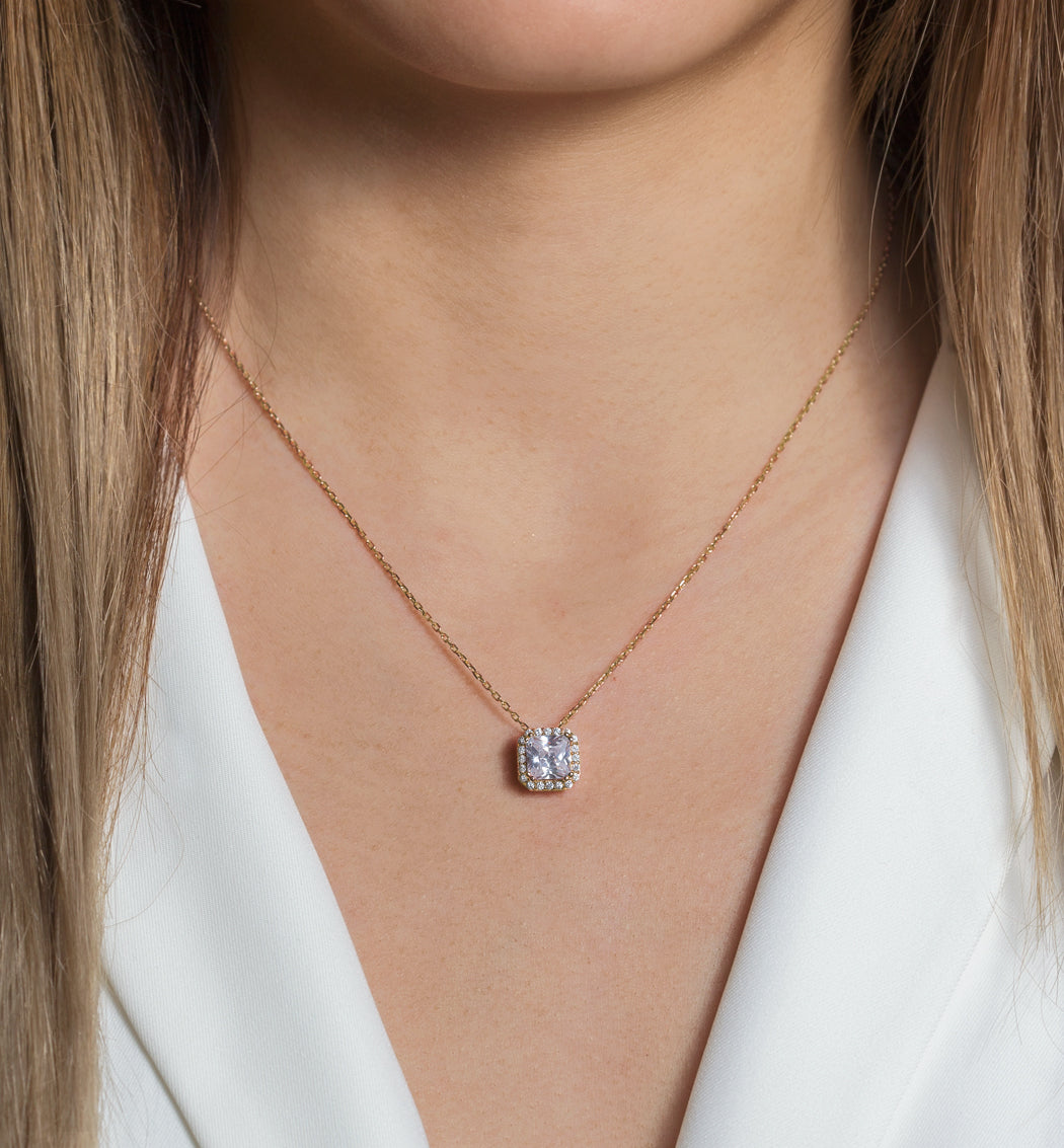 Ella Radiant Pendant Necklace - Amy O. Bridal