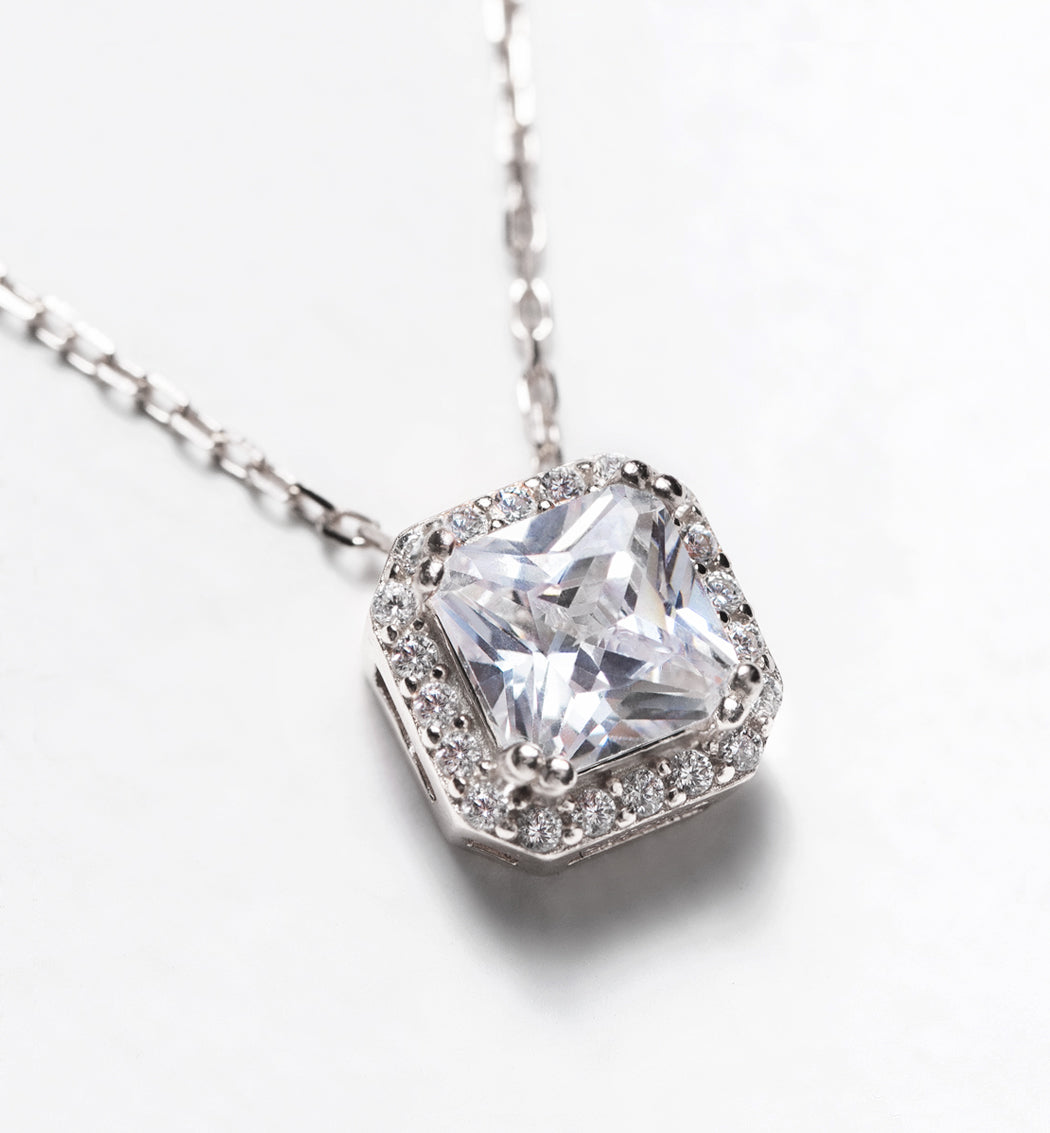 Ella Radiant Pendant Necklace - Amy O. Bridal