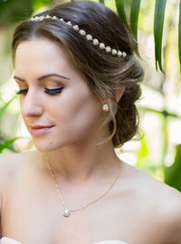 Beau Cushion Pendant Necklace - Amy O. Bridal