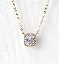 Beau Cushion Pendant Necklace - Amy O. Bridal