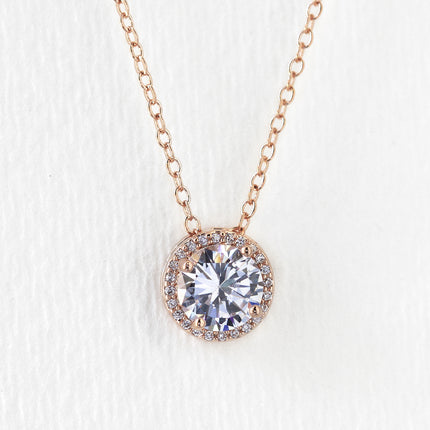 Sophia Round Pendant Necklace