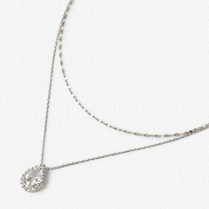 Margaux Teardrop Layered Necklace