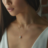 Margaux Teardrop Layered Necklace