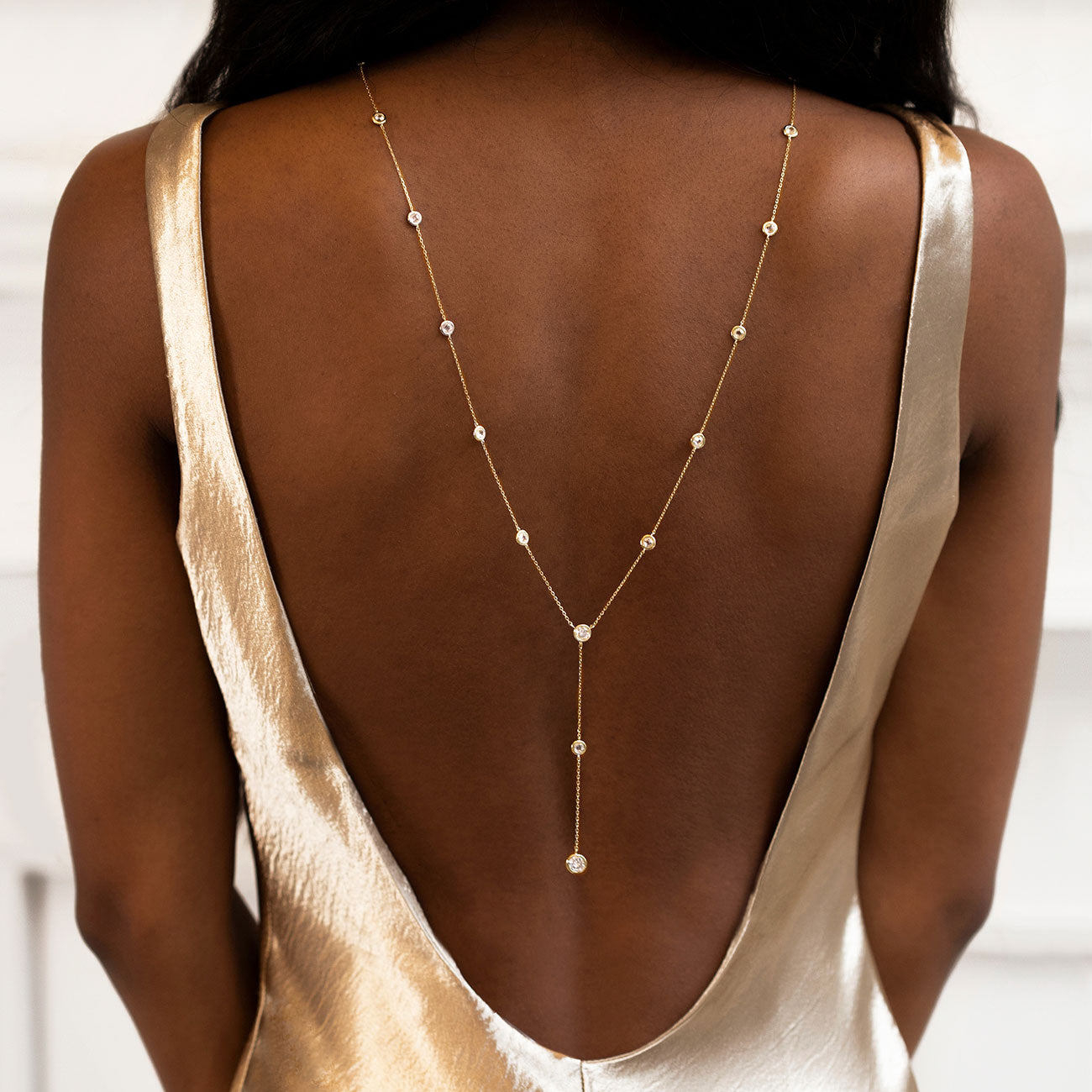 Dakota Y Lariat Backdrop Necklace