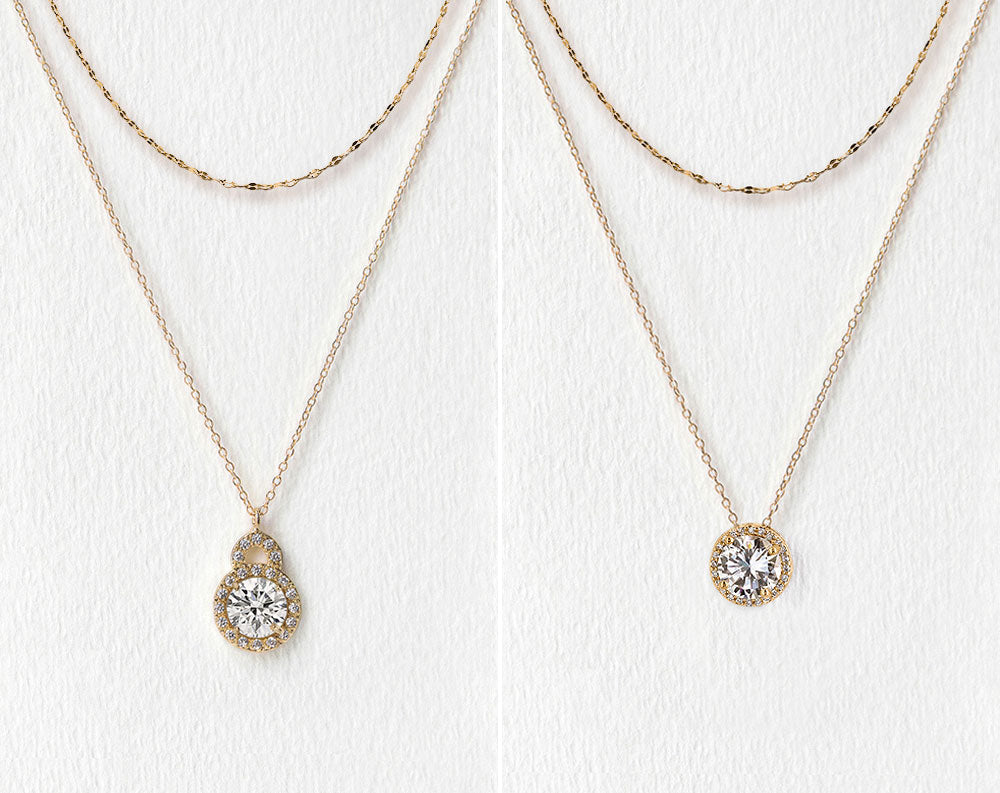 Sophia Back Pendant Necklace