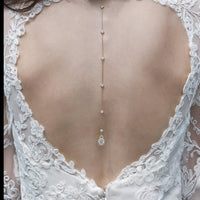 Sophia Back Pendant Necklace - Amy O. Bridal